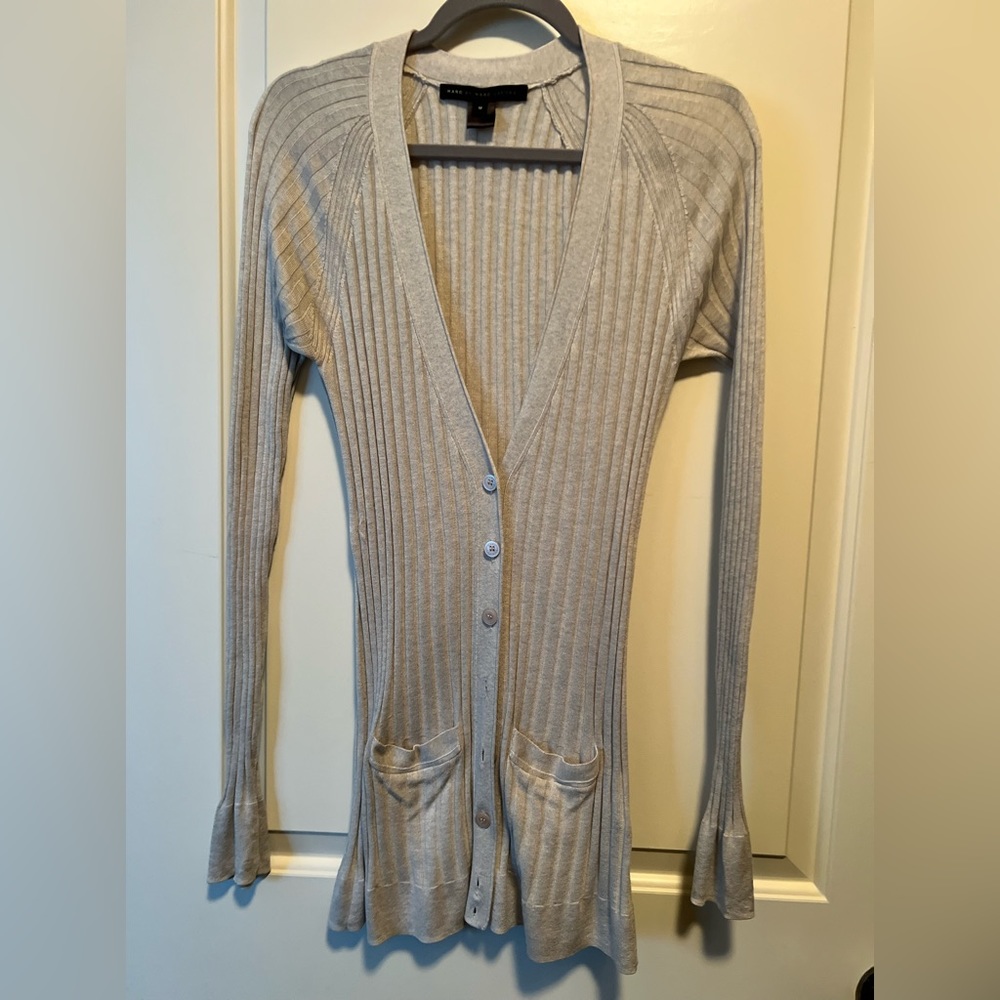 Marc Jacobs silk cardigan light gray